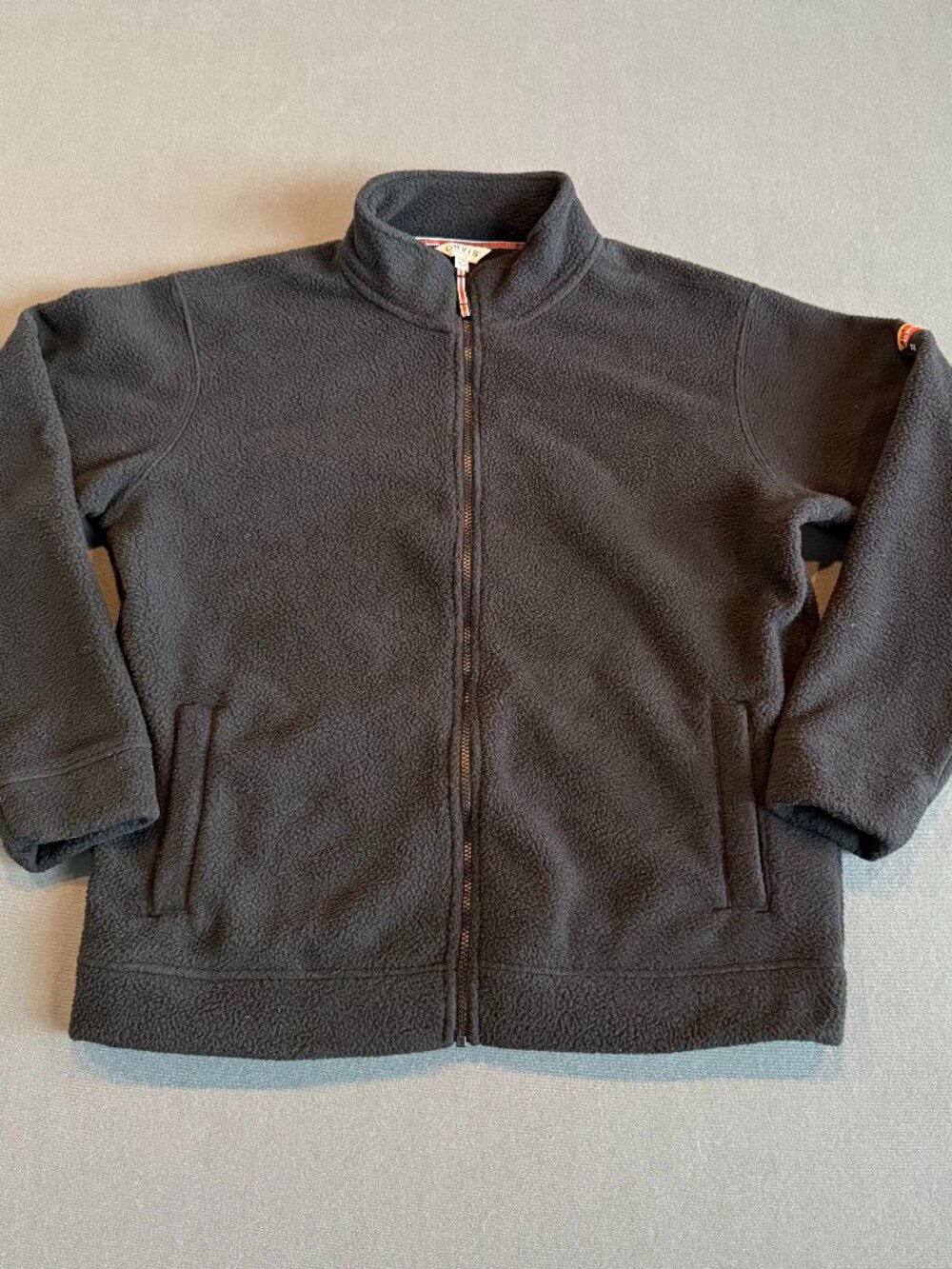 Orvis Classic Collection Men’s Full Zip Fleece Jacket Black Size Large